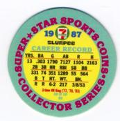 1987 7-Eleven Super Star Sports Coins: Mideast Region #XIV MH Jim Rice Back