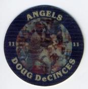 1987 7-Eleven Super Star Sports Coins: West Region #I AH Doug DeCinces Front