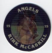 1987 7-Eleven Super Star Sports Coins: West Region #V AH Kirk McCaskill Front