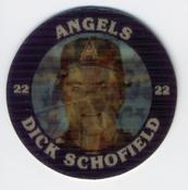 1987 7-Eleven Super Star Sports Coins: West Region #IX AH Dick Schofield Front
