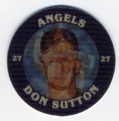 1987 7-Eleven Super Star Sports Coins: West Region #XI AH Don Sutton Front