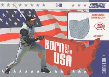 2003 Stadium Club - Born in the USA Relics #USA-BL Barry Larkin Front