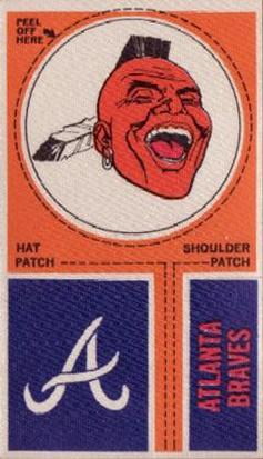1968-72 Fleer Cloth Baseball Emblems Tallboys #NNO Atlanta Braves Front