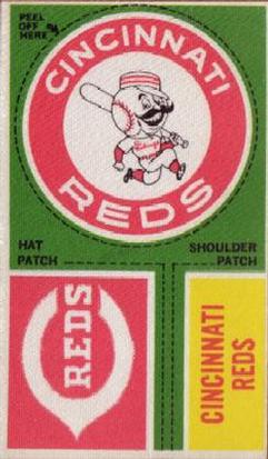 1968-72 Fleer Cloth Baseball Emblems Tallboys #NNO Cincinnati Reds Front
