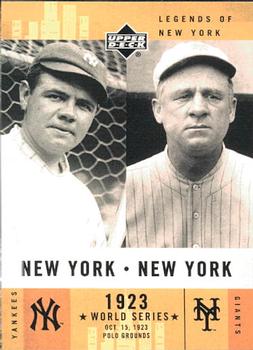 2001 Upper Deck Legends of New York #152 Babe Ruth / John McGraw Front