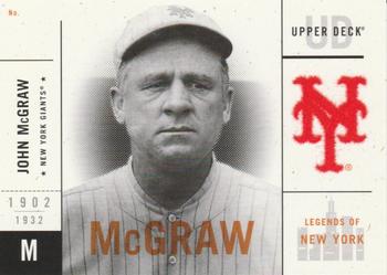 2001 Upper Deck Legends of New York #37 John McGraw Front