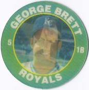 1991 Score 7-Eleven Superstar Action Coins: Florida Region #2 OG George Brett Front