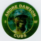 1991 Score 7-Eleven Superstar Action Coins: Midwest Region #2 WS Andre Dawson Front
