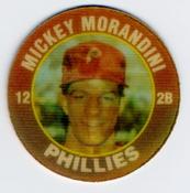 1991 Score 7-Eleven Superstar Action Coins: Northeast Region #12 RL Mickey Morandini Front