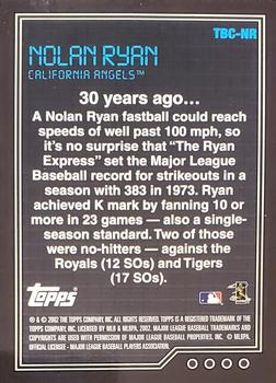 2003 Topps - Flashback #TBC-NR Nolan Ryan Back