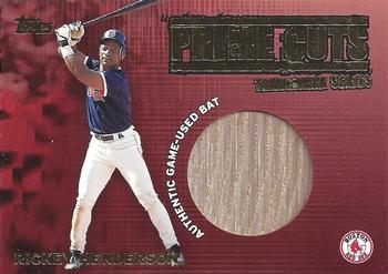 2003 Topps - Prime Cuts Trademark Relics #PCT-RH Rickey Henderson Front