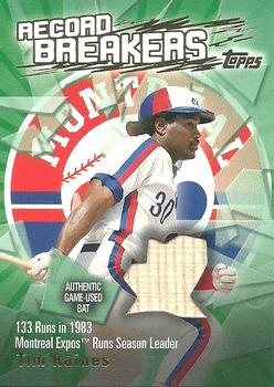 2003 Topps - Record Breakers Relics #RBR-TR Tim Raines Front