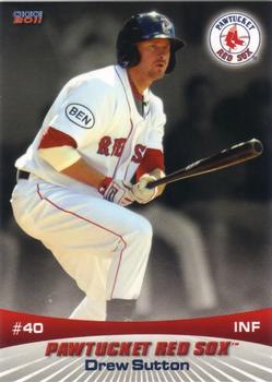 2011 Choice Pawtucket Red Sox #23 Drew Sutton Front