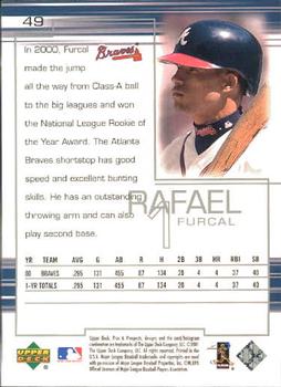 2001 Upper Deck Pros & Prospects #49 Rafael Furcal Back
