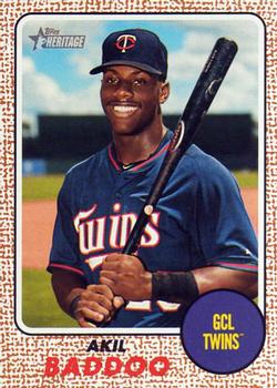 2017 Topps Heritage Minor League #6 Akil Baddoo Front