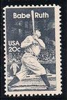 1989 U.S. Postal Service Baseball Legends - Stamps #NNO Babe Ruth Front