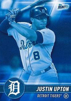 2017 Topps Bunt - Blue #53 Justin Upton Front