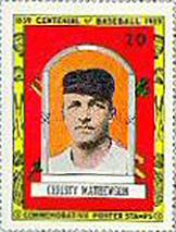 1939 Centennial Stamps #20 Christy Mathewson Front