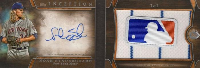2017 Topps Inception - Autograph MLB Silhouetted Batter Logo Patch Books #IAML-NS Noah Syndergaard Front