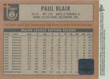 2003 Topps All-Time Fan Favorites - Archives Autographs #FFA-PB Paul Blair Back