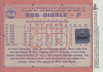 2003 Topps All-Time Fan Favorites - Archives Autographs #FFA-RD Rob Dibble Back