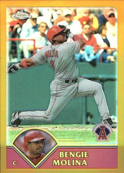2003 Topps Chrome - Gold Refractors #252 Bengie Molina Front