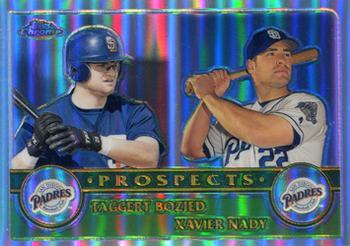 2003 Topps Chrome - Silver Refractors #439 Xavier Nady / Taggert Bozied  Front