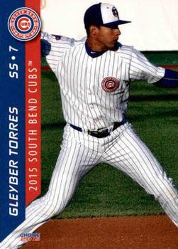 2015 Choice South Bend Cubs #25 Gleyber Torres Front