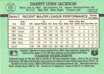 1991 Donruss #678 Danny Jackson Back
