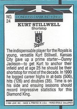 1991 Donruss #24 Kurt Stillwell Back