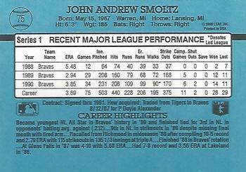 1991 Donruss #75 John Smoltz Back