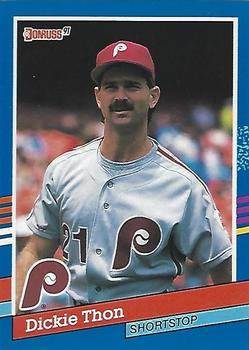 1991 Donruss #91 Dickie Thon Front