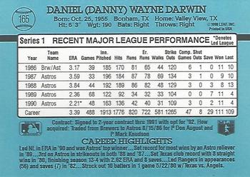 1991 Donruss #165 Danny Darwin Back