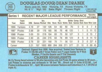 1991 Donruss #269 Doug Drabek Back