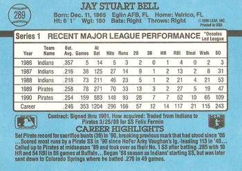 1991 Donruss #289 Jay Bell Back