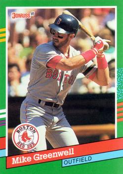1991 Donruss #553 Mike Greenwell Front