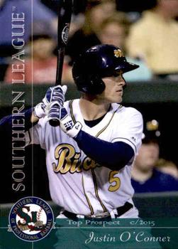 2015 Grandstand Southern League Top Prospects #NNO Justin O'Conner Front
