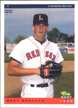 1993 Classic Best Lynchburg Red Sox #7 Bret Donovan Front