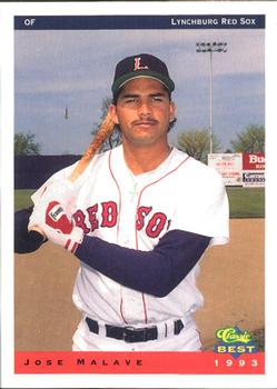 1993 Classic Best Lynchburg Red Sox #16 Jose Malave Front