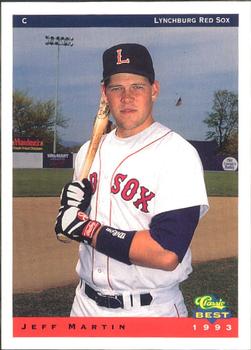 1993 Classic Best Lynchburg Red Sox #18 Jeff Martin Front