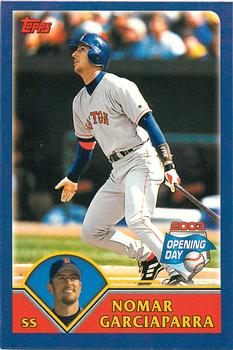 2003 Topps Opening Day - Mini Stickers #NNO Nomar Garciaparra Front