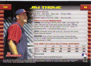 2002 Bowman #50 Jim Thome Back
