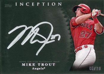 2017 Topps Inception - Silver Signings Autographs #SS-MT Mike Trout Front