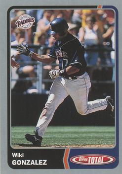 2003 Topps Total - Silver #857 Wiki Gonzalez Front