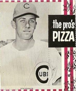 1967 Pro's Pizza Black & White #NNO Don Kessinger Front