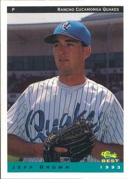 1993 Classic Best Rancho Cucamonga Quakes #6 Jeff Brown Front