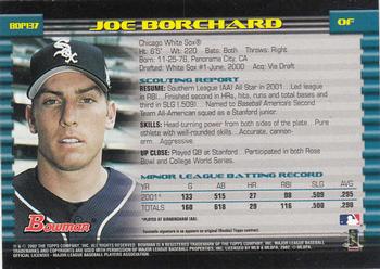 2002 Bowman Draft Picks & Prospects #BDP137 Joe Borchard Back