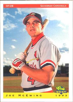 1993 Classic Best Savannah Cardinals #18 Joe McEwing Front