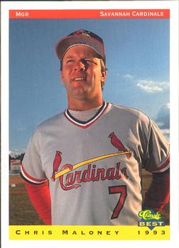 1993 Classic Best Savannah Cardinals #26 Chris Maloney Front