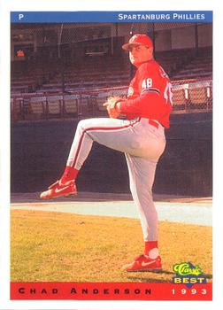 1993 Classic Best Spartanburg Phillies #4 Chad Anderson Front